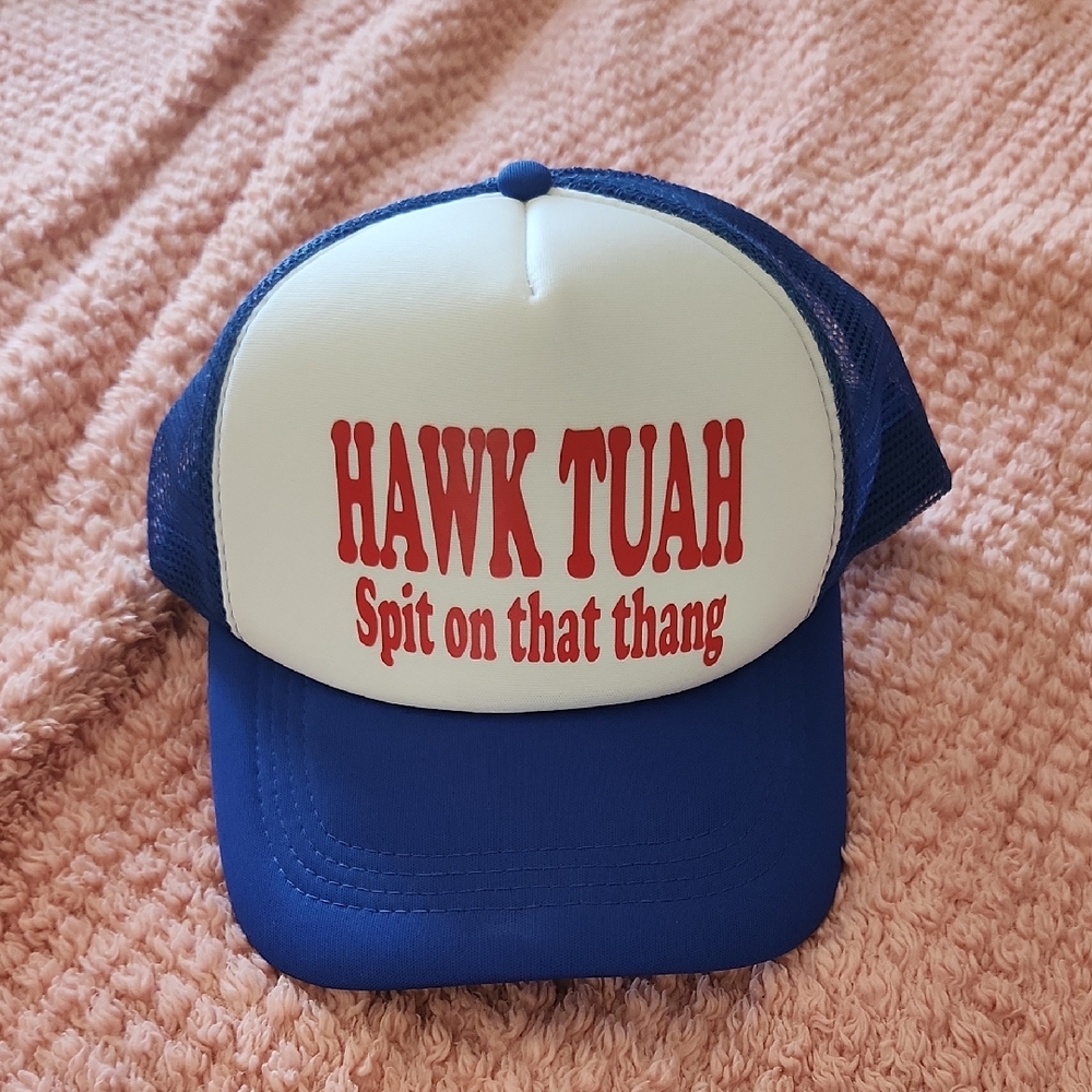Blue and White Trucker Hat